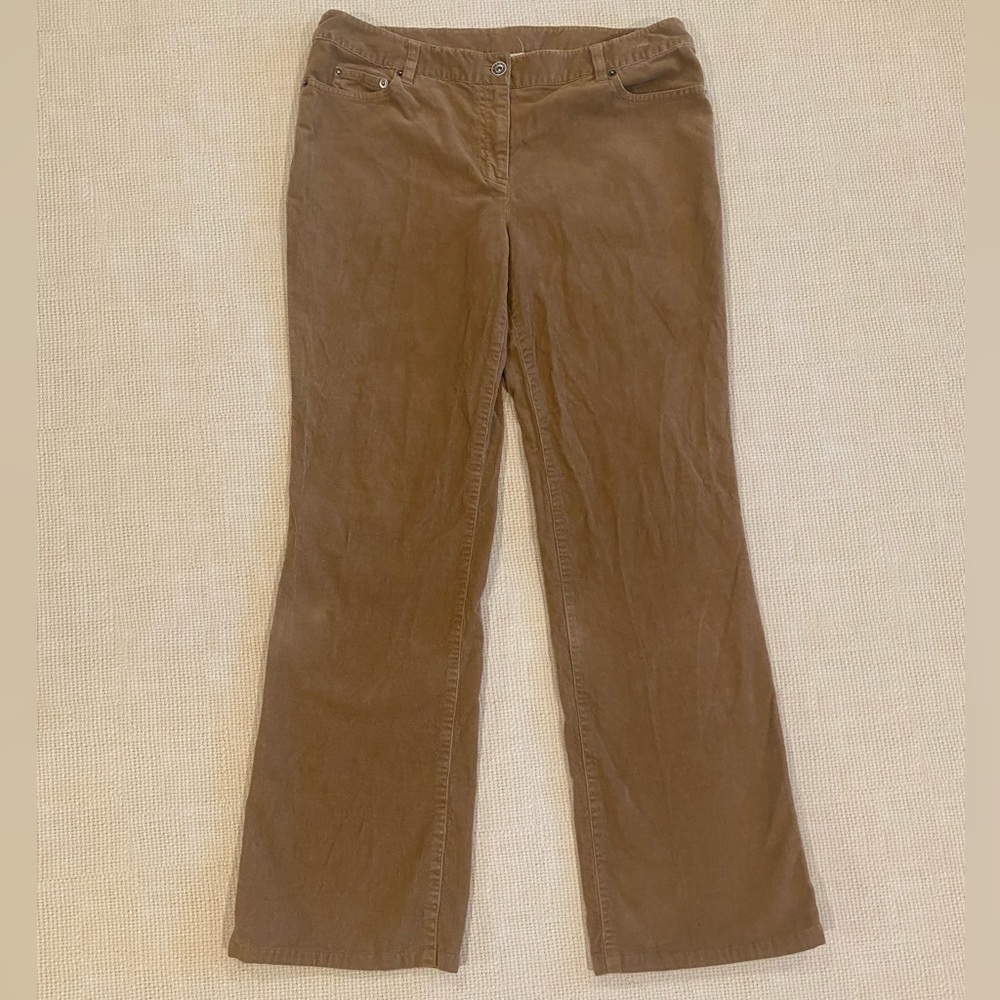 Harold’s caramel brown corduroy pants, size 12